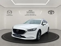Snowflake white pearl Gebraucht 2022 Mazda 6 Exclusive-Line Kombi | 24.990 € (Guter Preis)