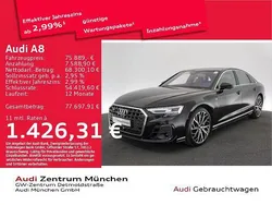 Brillantschwarz Gebraucht 2022 Audi A8 Ambiente Limousine | 75.889 € (Guter Preis)