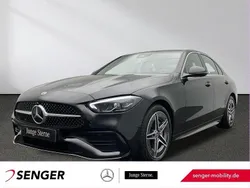 Schwarz Gebraucht 2024 Mercedes C220 AMG Limousine | 41.940 € (Fairer Preis)