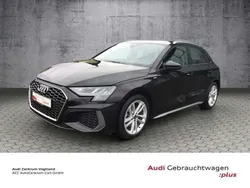 Schwarz Gebraucht 2024 Audi A3 Sportback S-Line Limousine | 35.580 € (Guter Preis)