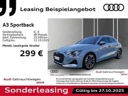 Grau Gebraucht 2024 Audi A3 Sportback Sport Limousine | 35.071 € (Fairer Preis)