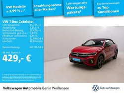 Rot Gebraucht 2024 VW T-Roc Cabriolet R-line Cabrio | 35.775 € (Etwas zu teuer)