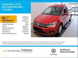 Kirschrot Gebraucht 2018 VW Caddy Maxi Comfortline Van / Kleinbus | 22.890 € (Fairer Preis)