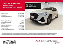 Weiß (gletscherweiß metallic) Gebraucht 2022 Audi e-tron S-Line SUV | 47.980 € (Teuer)