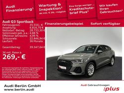 Chronosgrau metallic Gebraucht 2023 Audi Q3 Sportback S-Line SUV | 35.550 € (Guter Preis)