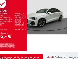 Weiß Gebraucht 2024 Audi A3 Sportback S-Line Kleinwagen | 32.450 € (Fairer Preis)