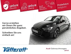 Mythosschwarz metallic Gebraucht 2024 Audi A3 S-Line Limousine | 41.990 €