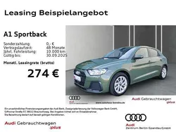 Grün Gebraucht 2024 Audi A1 Sportback Advanced Plus Kleinwagen | 22.979 € (Guter Preis)