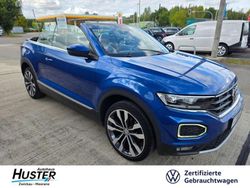 Ravennablau metallic/schwarz 6962 (metallic) Gebraucht 2020 VW T-Roc Cabriolet Style Cabrio | 22.720 € (Fairer Preis)