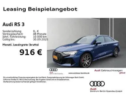 Ascariblau metallic Gebraucht 2025 Audi RS3 Ambiente Kleinwagen | 75.888 € (Teuer)