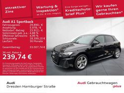 Mythosschwarz metallic Neu 2025 Audi A1 Sportback S-Line Kleinwagen | 29.890 € (Etwas zu teuer)