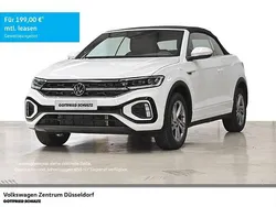 Pure white uni schwarz Neu 2025 VW T-Roc Cabriolet R-line Cabrio | 38.280 € (Superpreis)