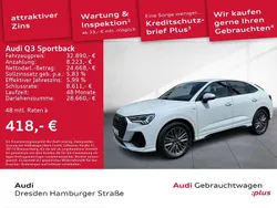 Gletscherweiß metallic Gebraucht 2021 Audi Q3 S-Line SUV | 32.890 € (Fairer Preis)