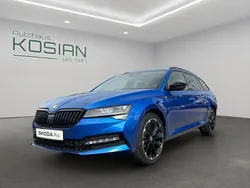 Blau Gebraucht 2021 Skoda Superb SportLine Kombi | 34.990 € (Guter Preis)