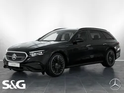 Metalliclack obsidianschwarz Gebraucht 2025 Mercedes E220 AMG Kombi | 80.347 €