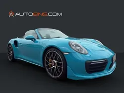 Blau Gebraucht 2016 Porsche 911 Turbo S Cabriolet Cabrio | 154.888 €