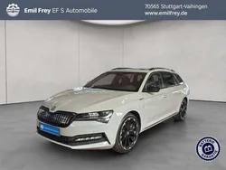 Stahlgrau uni Gebraucht 2022 Skoda Superb SportLine Kombi | 22.890 € (Fairer Preis)