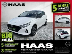 Atlas white/ phantom black / s Gebraucht 2023 Hyundai i20 Trend Limousine | 16.380 € (Fairer Preis)