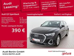 Mythosschwarz metallic Gebraucht 2024 Audi Q3 Sportback S-Line SUV | 36.500 € (Superpreis)