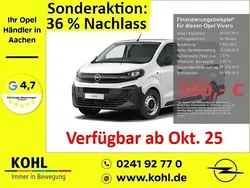 Weiß Neu 2025 Opel Vivaro Van | 30.650 € (Fairer Preis)