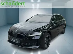 Ebony schwarz metallic Neu 2025 Skoda Superb SportLine Kombi | 59.850 €