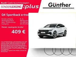 Weiß Gebraucht 2024 Audi Q4 Sportback e-tron S-Line SUV | 49.400 € (Fairer Preis)