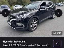 Schwarz Gebraucht 2016 Hyundai Santa Fe SUV | 14.299 € (Guter Preis)