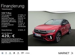 Kings red metallic / schwarz Gebraucht 2024 VW T-Roc R-line SUV | 35.870 € (Teuer)