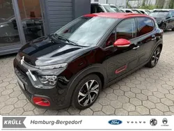 Schwarz (black pearl paint/metallic lacquer) Gebraucht 2021 Citroën C3 PureTech Kleinwagen | 15.906 € (Etwas zu teuer)