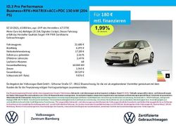 Weiß Gebraucht 2021 VW ID.3 Pro Performance Kleinwagen | 21.480 € (Fairer Preis)