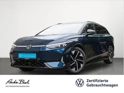 Blau (aquamarinblau metallic schwarz) Gebraucht 2024 VW ID.7 GTX Limousine | 55.940 € (Etwas zu teuer)