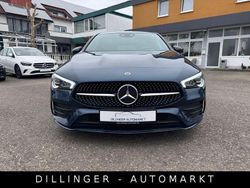 Denimblau metalliclack Gebraucht 2021 Mercedes CLA180 AMG line Limousine | 19.630 € (Superpreis)