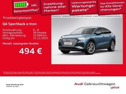 Blau (5y geysirblau metallic) Gebraucht 2025 Audi Q4 Sportback e-tron Ambiente SUV | 48.811 € (Teuer)