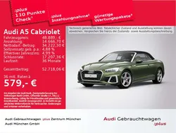 Grün Gebraucht 2024 Audi A5 Cabriolet S-Line Cabrio | 48.889 € (Guter Preis)