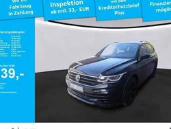 Schwarz Gebraucht 2022 VW Tiguan Allspace R-line SUV | 36.448 € (Etwas zu teuer)