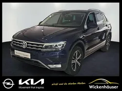Atlantic blue (metallic) Gebraucht 2016 VW Tiguan Highline SUV | 16.490 € (Guter Preis)
