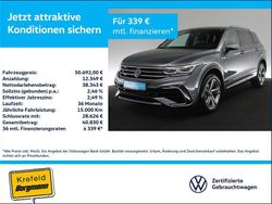 Grau / platinum grey Gebraucht 2024 VW Tiguan Allspace R-line SUV | 50.692 €
