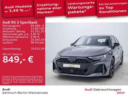 Daytonagrau perleffekt Gebraucht 2025 Audi RS3 Sport Limousine | 69.489 € (Etwas zu teuer)
