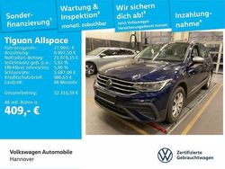 Atlantic blue metallic Gebraucht 2022 VW Tiguan Allspace Life SUV | 27.990 € (Etwas zu teuer)