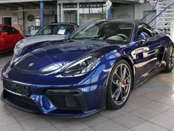 Enzian blau met. Gebraucht 2021 Porsche Boxster Spyder Cabrio | 101.500 € (Etwas zu teuer)