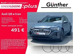 Plasmablau metallic Gebraucht 2024 Audi Q8 e-tron S-Line SUV | 62.100 € (Guter Preis)
