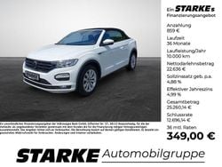 Pure white Gebraucht 2021 VW T-Roc Cabriolet R-line Cabrio | 23.495 € (Guter Preis)