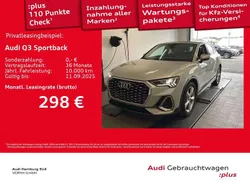 Silber Gebraucht 2024 Audi Q3 Sportback S-Line SUV | 40.290 € (Fairer Preis)