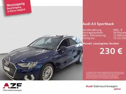 Navarrablau metallic Gebraucht 2024 Audi A3 Advanced | 29.990 € (Guter Preis)