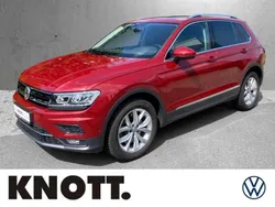 Ruby red metallic Gebraucht 2017 VW Tiguan Highline SUV | 24.690 € (Guter Preis)