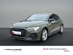 Distriktgrün metallic Gebraucht 2024 Audi A3 Sportback S-Line Kleinwagen | 44.939 € (Teuer)