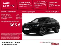 Mythosschwarz metallic Gebraucht 2024 Audi Q3 Sportback S-Line SUV | 45.100 € (Fairer Preis)