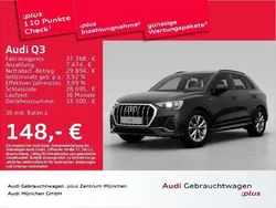 Mythosschwarz metallic Gebraucht 2024 Audi Q3 S-Line SUV | 39.116 € (Guter Preis)