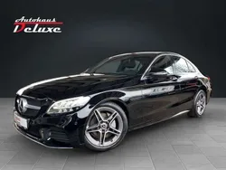 Schwarz metallic Gebraucht 2019 Mercedes C200 AMG line Limousine | 27.900 € (Fairer Preis)