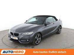 Schwarz Gebraucht 2015 BMW 220 Sport Line Cabrio | 16.860 € (Fairer Preis)